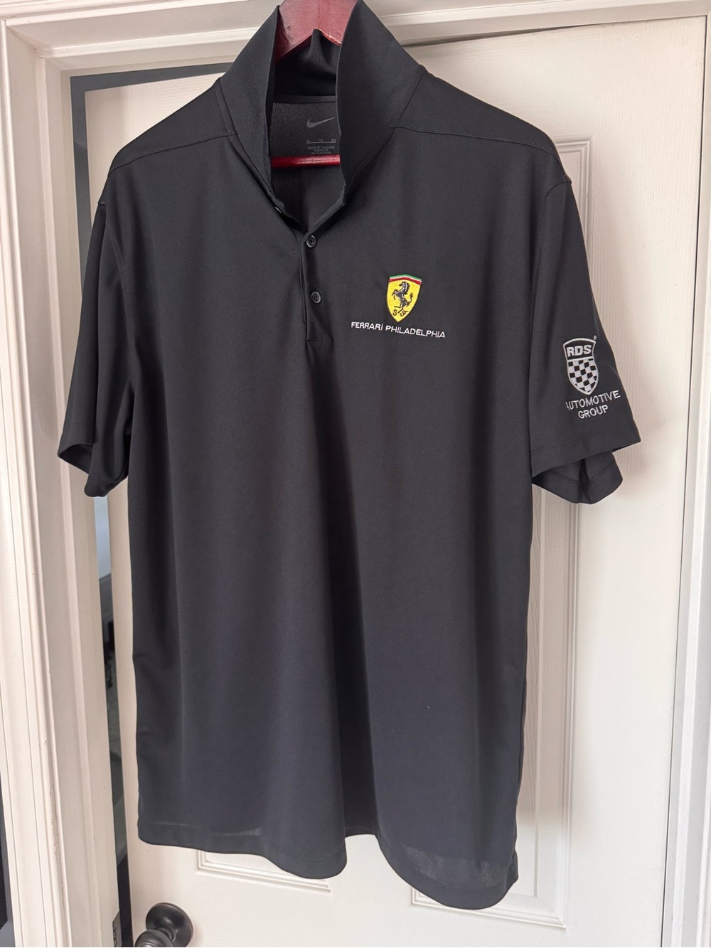 Nike Black Ferrari Philadelphia Logo Polo